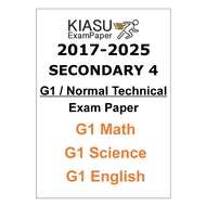 2017- 2022 2023 2024 Secondary 4 Sec 4 G1 General 1 Normal Technical NT E Math Science English Kiasu