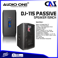 Speaker Aktif Pasif 15 Inch Super Bass SPEKER MONITOR bluetooth AUDIO ONE DJ-115 GARANSI | DMS