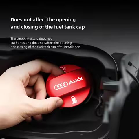 Car Fuel Tank Cap Decorative Cover Aluminum Alloy For Audi Sline A1 A3 A4 A5 Q3 Q5 Q4 TT S3 A7 S3 8V