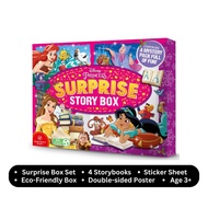 Disney Princess Surprise Story Box Book Gift Set (Boxset) With 4 Books Stickers &amp; Double Sided Poster For Kids