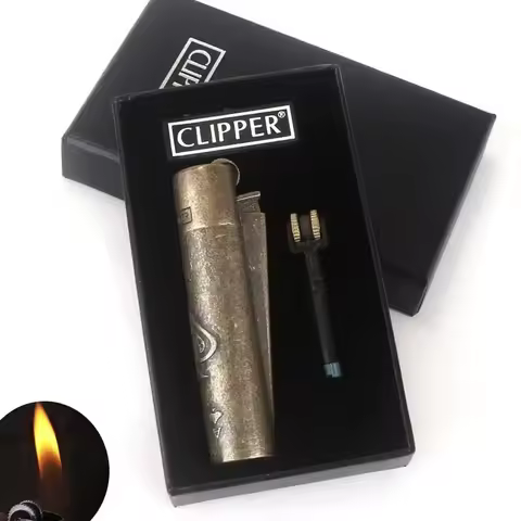 Original Clipper Metal Windproof Jet Butane Lighter Turbo Portable Gas Lighter Smoking Accessories F