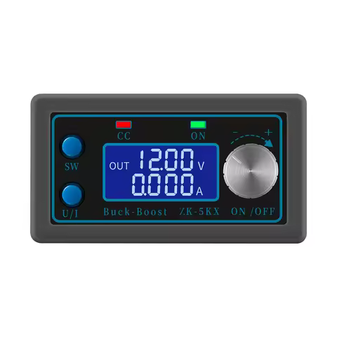 ZK-5KX Power Supply Module 5A Max Adjustable Regulated Power Supply 0.6-36V 80W LCD Display for Temp