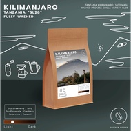 SS เมล็ดกาแฟคั่ว Tanzania Kilimanjaro SL28 AA Washed Process Light Roasted Coffee bean กาแฟคั่วบด ส่