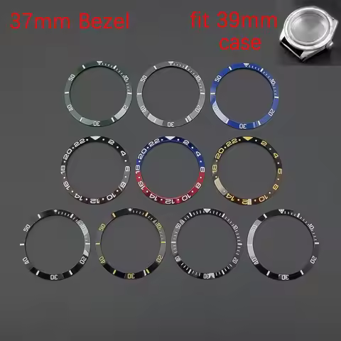 Corgeut 37mm Ceramic Watch Bezel Fit 39mm Watch Case
