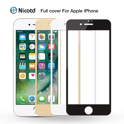 9H 2.5D Front Full Cover Tempered Glass For iPhone 6 6s plus Screen Protector Film For iphone 8 7 pl