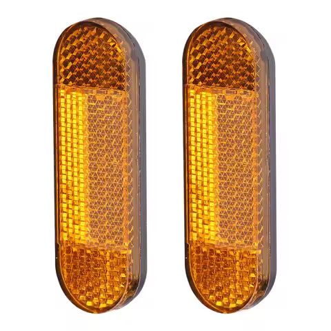 1pc ABS Scooter Front Safety Reflective Reflector for M365 Pro 2 Electric Scooter Bicycle Night Warn