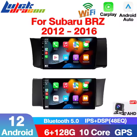 Carplay Auto 4G LTE Android 12 For Toyota GT 86 For Subaru BRZ 2012 - 2016 IPS Screen Car Radio Audi