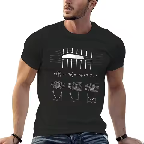 Navier-Stokes Equation T-Shirt sports fans blacks mens t shirt graphic
