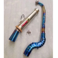 DAENG 4 EXHAUST RACING 1SET OPEN Spec FOR XRM 110/125 WAVE 100/110/125 BONUS SYM KRISS FURY REUSI RA
