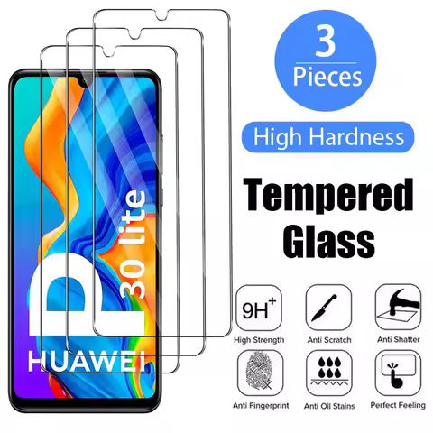 3Pcs Tempered Glass For Huawei P30 Lite P40 Lite P20 Pro P20 Screen Protector For Huawei Mate 20 Lit