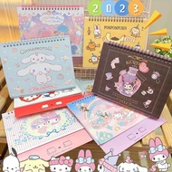 Desk Calendar 2023 Cute Sanrio Pattern With Decorative Stickers