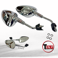 กระจกมองข้างมองหลัง สำหรับ Vespa GTS GTV 50 125 200 250 300 Primavera150วิ่ง300ie รถมอเตอร์ไซค์ มาตร