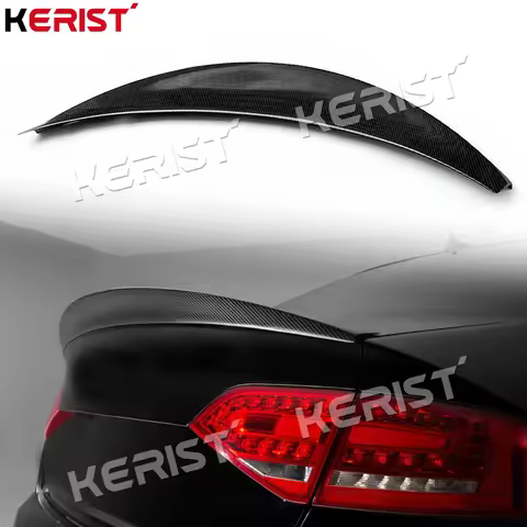 A4 HK Style Carbon Fiber Rear Spoiler Wing for Audi A4 B8 4 Door 2008-2012