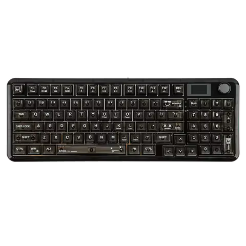 AULA F-NB98 96% ANSI US Layout Wired/BT/2.4Ghz Wireless Transparent Mechanical Keyboard with Display