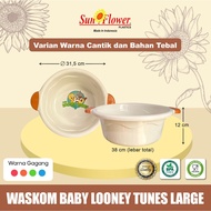 (3 PCS) WASKOM BABY LOONEY TUNES LARGE MULTIPURPOSE BASIN/ PLASTIC BASIN/