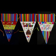 PAPER FLAG HAPPY BIRTHDAY / PAPER FLAG HBD / BIRTHDAY PENDANT / HAPPY BIRTHDAY BANNER / HAPPY BIRTHD