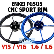 ‼️OFFER‼️OFFER‼️SPORT RIM ENKEI FG505 CNC Y15 / Y16 / Y15ZR / Y16ZR SPORT RIM FG505 READY STOCK