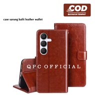 Leather Flip Case Samsung S25 FE Samsung S25 Edge Samsung S25 Samsung S25 Plus Samsung S25 Ultra Cas
