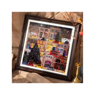 B. b.Puzzle Christmas Winter Lights Puzzle Photo Frame Picture Frame Frame Frame Wall Mounting * Puz