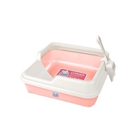 Square Corner Cat Litter Box Cl 202 (44 X 44 X 14.5Cm) - Free shipping