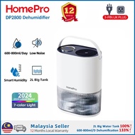 HomePro DP2800 Semi-conductor Dehumidifier/ 2L Tank/ 600-800ml/day Dehumification/ with Carbon Filte