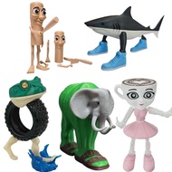 Mainan Anomali Brainrot Action Figure 3D Tung Tung Tung Sahur Tralalero Tralala Movable Joint Model 