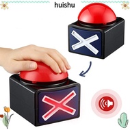 HS Game Answer Buzzer, with Sound Light Sounding Toy Red Game Buzzer, Trivia Quiz ABS Talent Buzzer