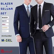 【Local Delivery】Men's Preferred Blazer Formal Business Outerwear Jacket Korean Suit Slim Fit Wedding