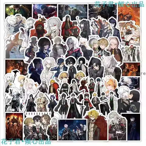 65Pcs Game Limbus Company Kawaii Q-version Stickers Decoration Laptop Phone Suitcase Notebook Label 