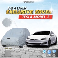 Tesla Model 3 Exclusive 3 & 4 Layer Car Cover – Waterproof, Anti-UV, Outdoor