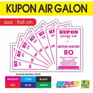 Cetak Kupon Souvenir Voucher Warnet Galon Konter Pulsa PPOB 5x8 cm