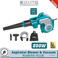 (Ready Stock) 100% Original TOTAL TB2086 2IN1 800W Aspirator Blower & Vacuum