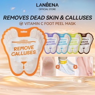 LANBENA Foot Whitening Exfoliating Foot Mask Foot Cracks Callus Peeling Mask High Heels Foot Mask Sk