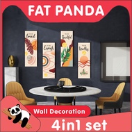 4pcs BIG SIZE 2 combination (Boohoo Style) wooden wall hanging decor