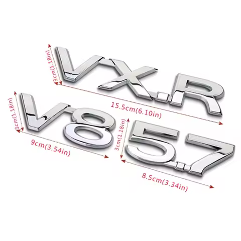 2.5V V6 V8 VX VXR TXL VXL Emblem for Toyota Reiz Land Cruiser Prado Rav4 Tundra Trunk Lid Sticker Di