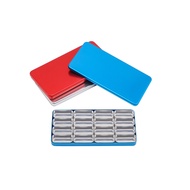 1pc 16 Racks Autoclavable Dental Sterilizer Case Aluminum Organizer Box For Bur H/K Files Holder Blo