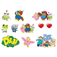 DIDI AND FRIENDS cake topper cupcake topper deco paper birthday topper kek hari jadi