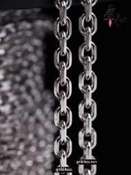 สร้อยคอเงินสเตอร์ลิงลายกากบาทสำหรับผู้ชาย DIY