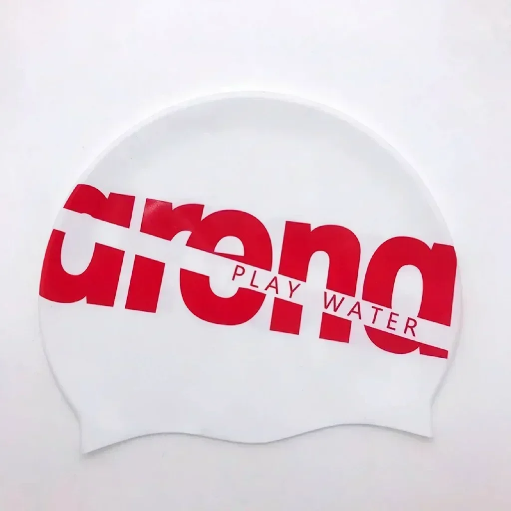 หมวกว่ายน้ํา Arena ผู้ชายสบายผ้ายางผมยาวไม่ร่วงเส้นรอบวงศีรษะใหญ่หมวกว่ายน้ําระบายอากาศได้