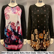 8007 blouse Lycra / baju borong murah