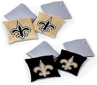NFL Pro Football Dual Sided Bean Bags by Wild Sports, 8 Count, Premium Toss Bags for Cornhole Set -