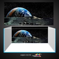 Tranh 3D dán hồ cá - bể cá siêu đẹp và nét có keo sẵn trên bề mặt in theo kích thước yêu cầu AQB23-5