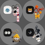 For Baseus Bass BD1 Case Cute Creative Shark Keychain Pendant Cartoon Piggy Astronaut Baseus Bass BD