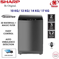 [FREE SHIP] Sharp Fully Auto DD Inverter Washing Machine 10 KG / 12 KG / 14 KG / 17 KG