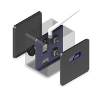 HLK-LD 2450 DC FAN SENSOR CASE ESP32 EXTERNAL ANTENNA ATTACHMENT