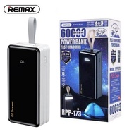 REMAX 22.5W 60000mAh RPP-173 Outdoor Multi-Compatible FAST Charging Power Bank Output-4USB Type-C