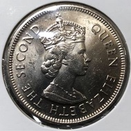 B028香港壹圓 1975年  [大餅一元]【B028車輪轉光AU】【英女王 伊利沙伯二世】 香港舊版錢幣・硬幣 $40 (B 028)