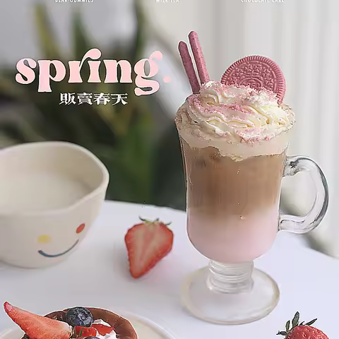 Breakfast Cup with Handle Glass Irish Coffee Mug Bubble Tea Milkshake Cup Ice Cream Cup with Handle 