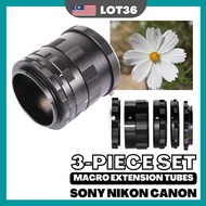 Proocam Close Up Extension Tubes Canon Sony Macro Shoot Manual Ring AF-D Mount Macro Extension Tube 