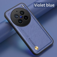 Vivo X200 Pro 5G Chéo Kết Cấu Ốp da cho Vivo X100 X200 Pro X200Mini X100S Pro X200Pro Vỏ Kẹp giữ điệ